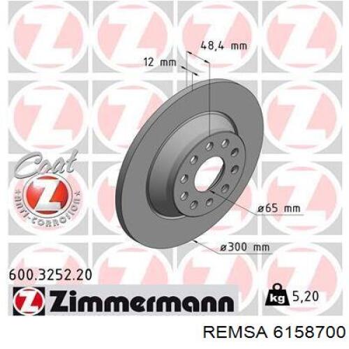 Задні дискові гальма Remsa 6158700 ціна, від 42.73 USD