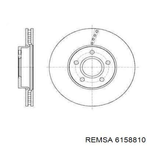 Диск гальмівний передній 6158810 Remsa