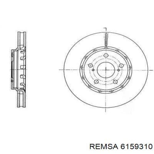 6159310 Remsa Гальмо дискове переднє