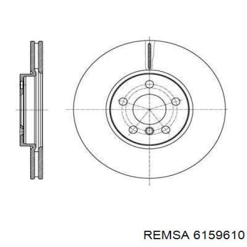 Диск гальмівний передній 6159610 Remsa