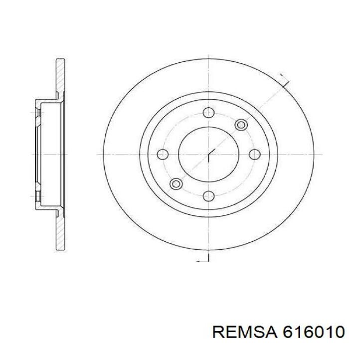 Гальмівні диски 616010 Remsa