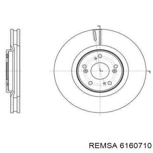 Диск переднього гальма Remsa 6160710 ціна, від 65.82 USD
