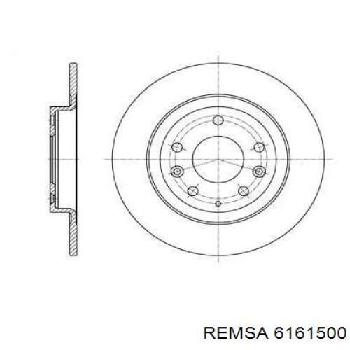 Купити 6161500 Remsa Диск заднього гальма