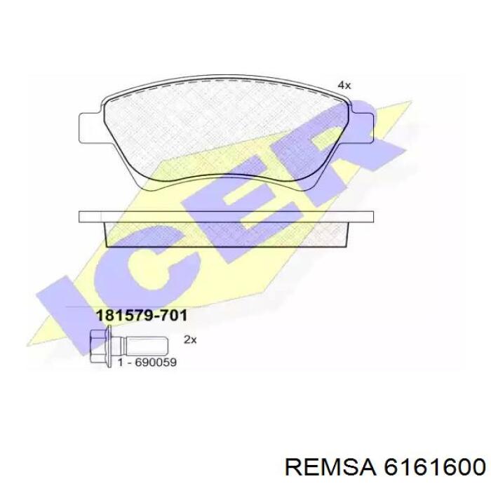Гальмівні диски 6161600 Remsa