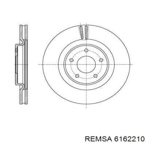 Диск гальмівний передній 6162210 Remsa