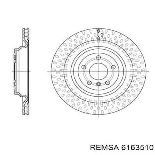 Диск гальмівний задній 6163510 Remsa