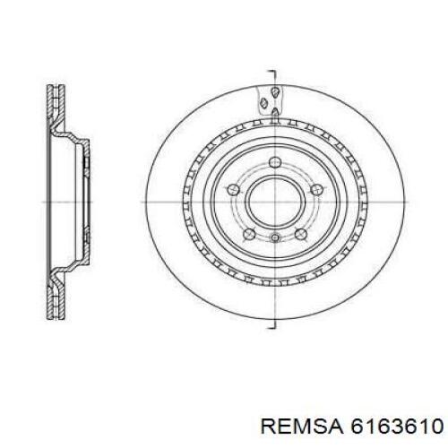 Диск гальмівний задній 6163610 Remsa