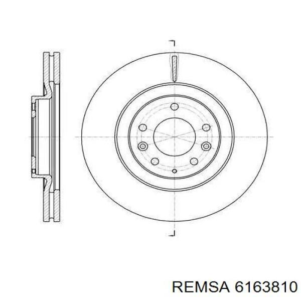 Диск переднього гальма Remsa 6163810 ціна, від 58.17 USD