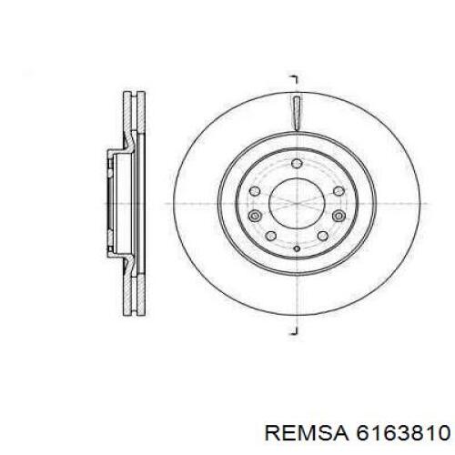 6163810 Remsa Гальмо дискове переднє