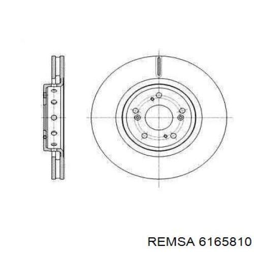 Диск переднього гальма Remsa 6165810 ціна, від 70.00 USD