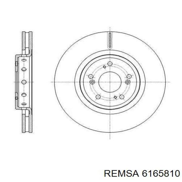 6165810 Remsa диск гальмівний передній