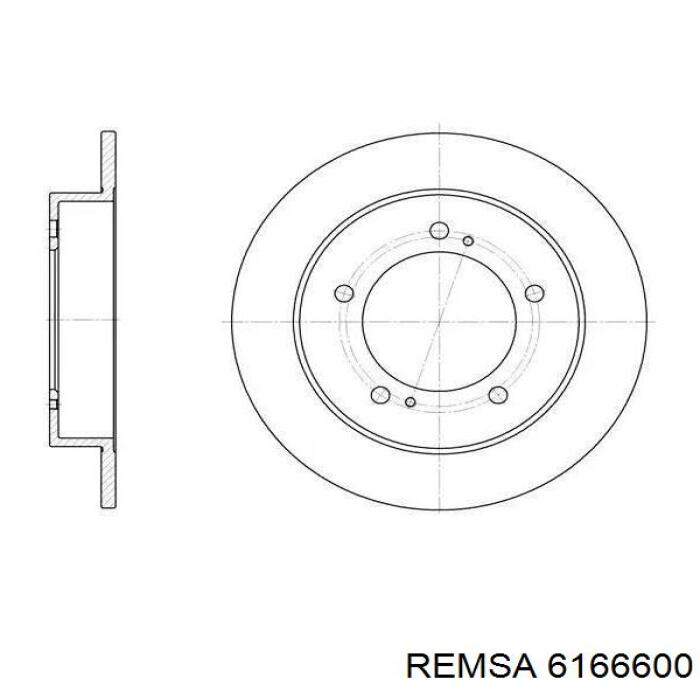 Гальмівні диски 6166600 Remsa