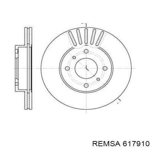 617910 Remsa Гальмо дискове переднє