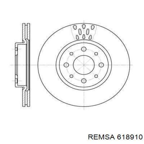 Гальмівні диски передні 618910 Remsa