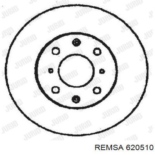 Гальмівні диски передні 620510 Remsa