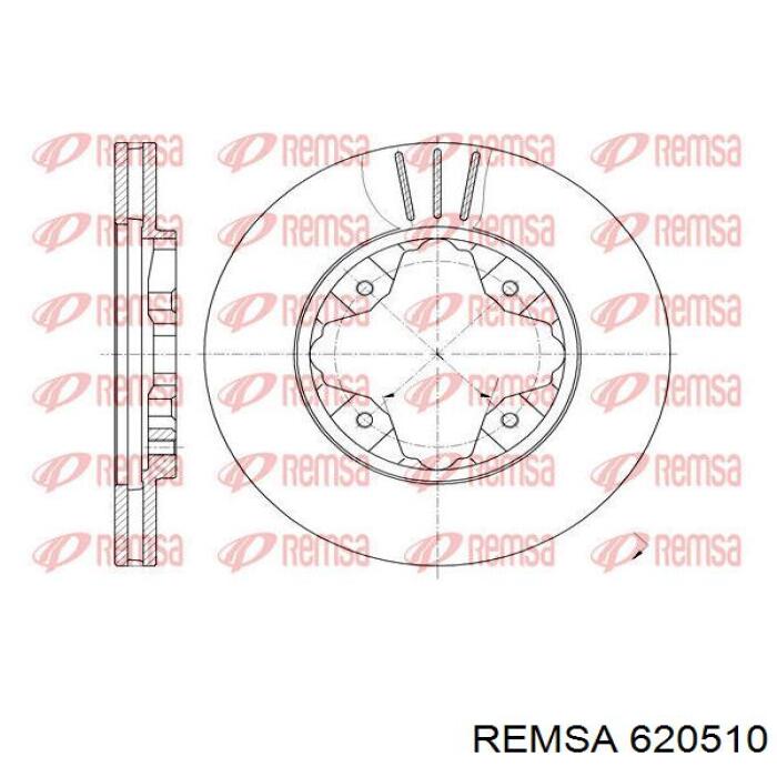 620510 Remsa диск гальмівний передній