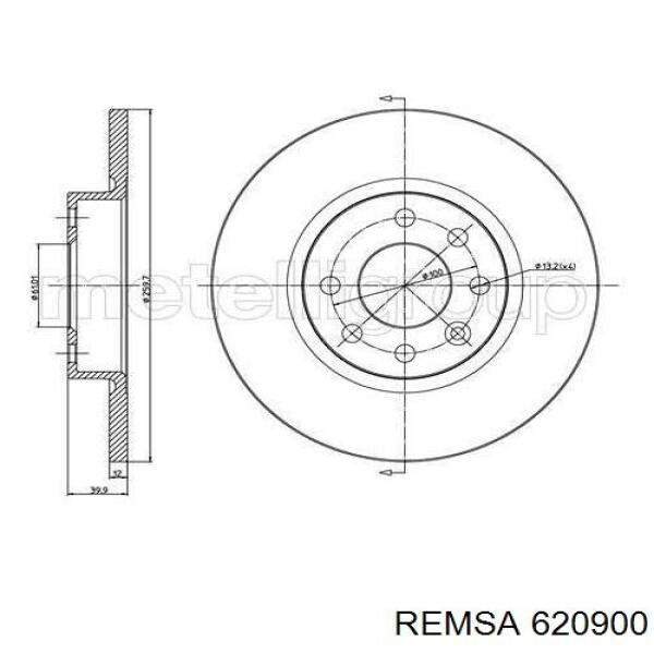 Купити 620900 Remsa Ротор гальмівний