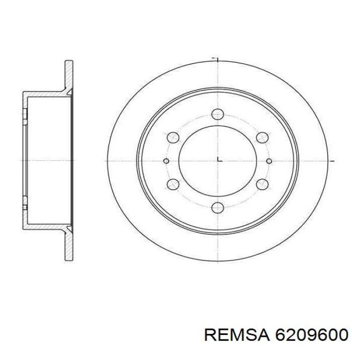 Задні дискові гальма Remsa 6209600 ціна, від 39.87 USD