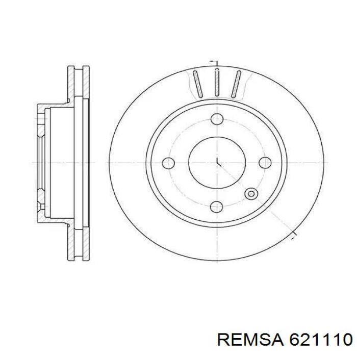 Диск переднього гальма Remsa 621110 ціна, від 29.93 USD