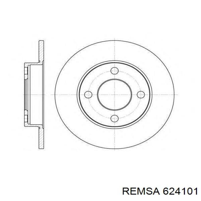624101 Remsa диск гальмівний передній
