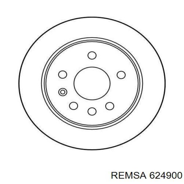 624900 Remsa диск гальмівний задній