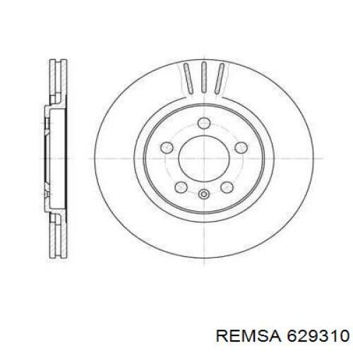 Гальмівні диски передні 629310 Remsa