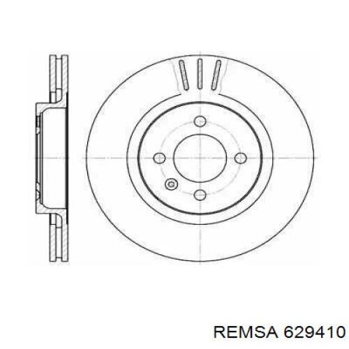 Диск гальмівний передній 629410 Remsa