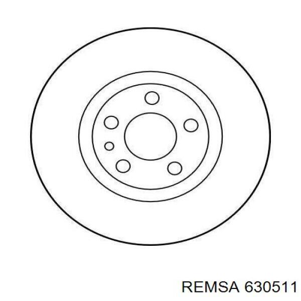 Диск гальмівний передній Remsa 630511