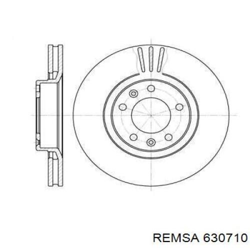 Диск гальмівний передній Remsa 630710