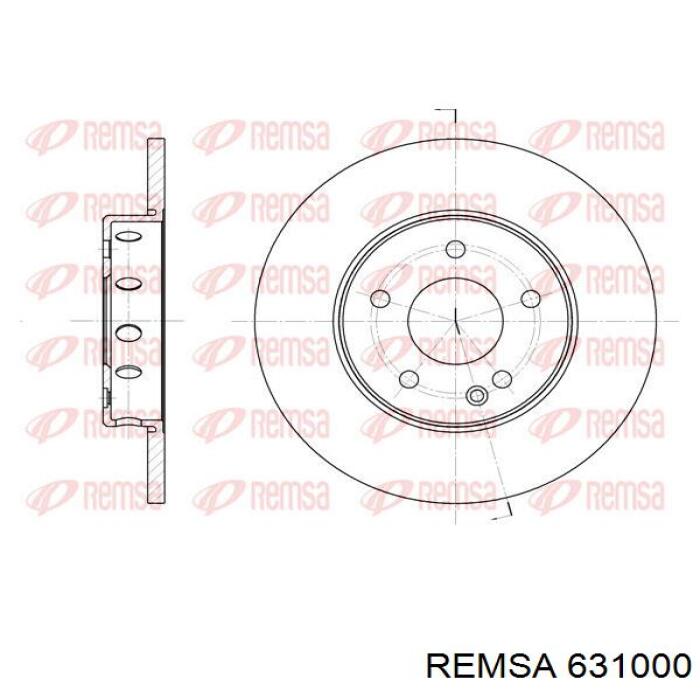 Диск гальмівний передній 631000 Remsa