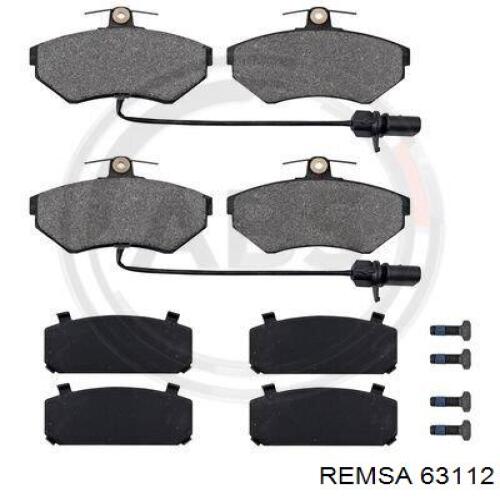 Передні тормозні колодки 63112 Remsa