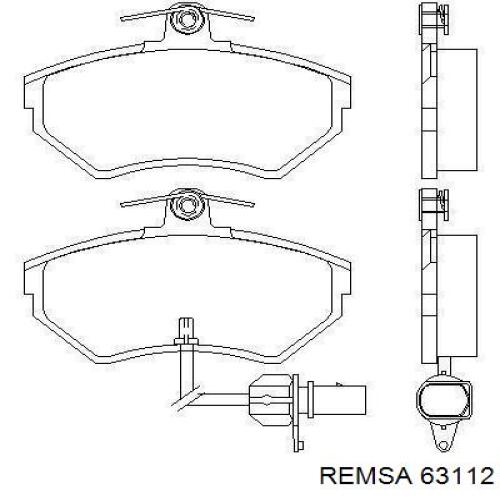 Тормозні колодки Remsa 63112