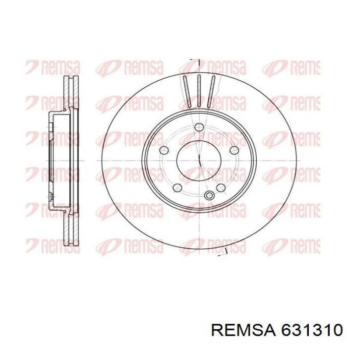 631310 Remsa диск гальмівний передній