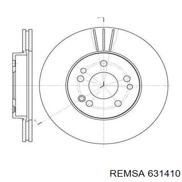 Купити 631410 Remsa Ротор гальмівний