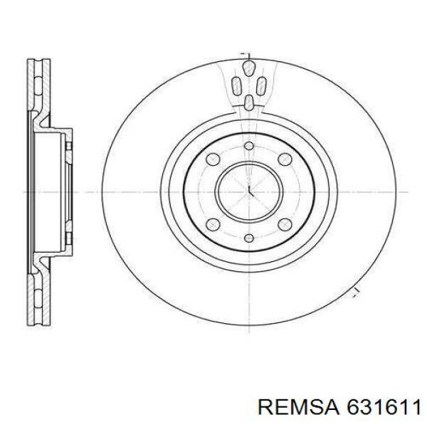 Купити 631611 Remsa Ротор гальмівний