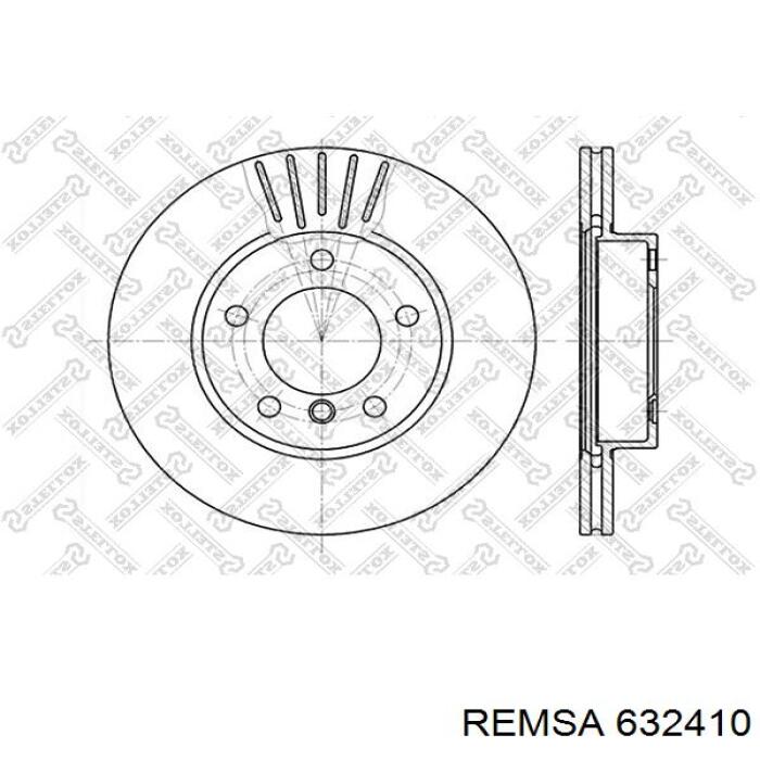 Диск переднього гальма Remsa 632410 ціна, від 35.46 USD