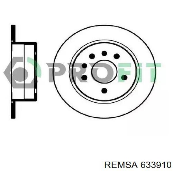633910 Remsa Гальмо дискове переднє