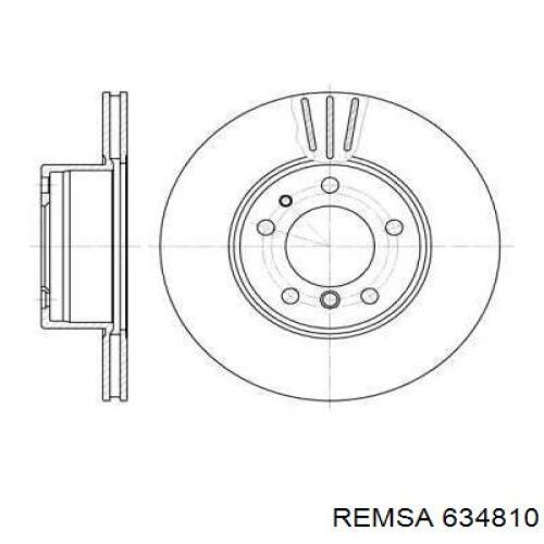 Диск гальмівний передній 634810 Remsa