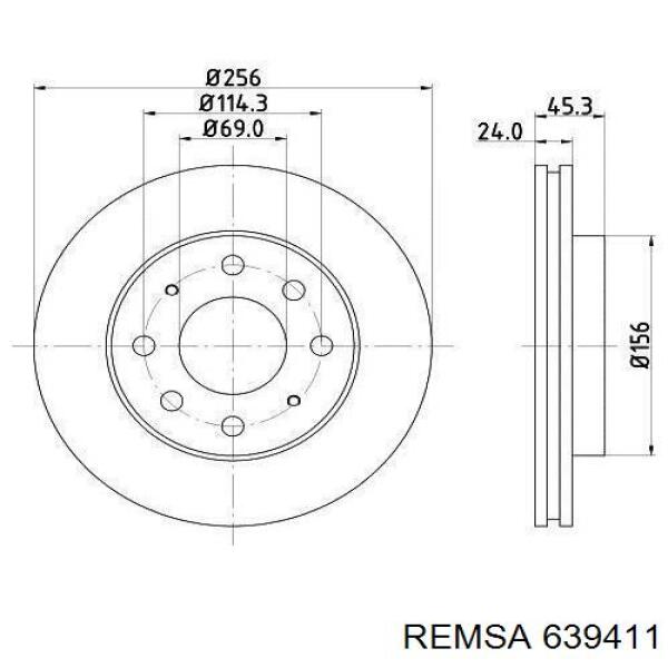 Купити 639411 Remsa Ротор гальмівний