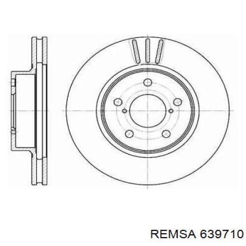 639710 Remsa диск гальмівний передній