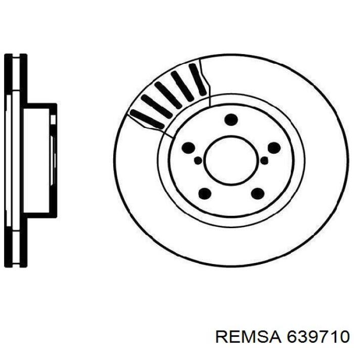 Диск переднього гальма Remsa 639710 ціна, від 29.33 USD