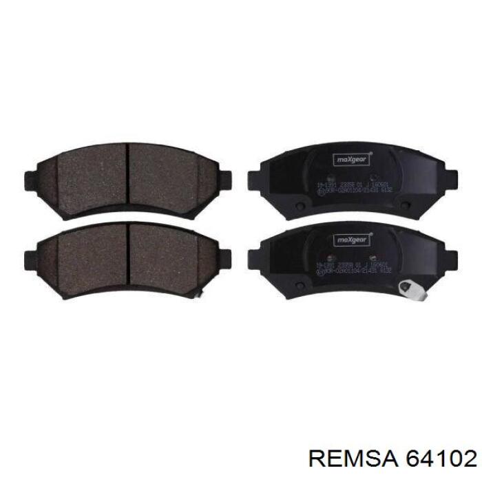 64102 Remsa колодки гальмівні передні, дискові