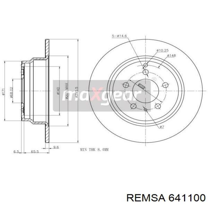 Задні дискові гальма Remsa 641100 ціна, від 30.97 USD
