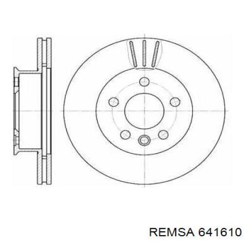 Диск переднього гальма Remsa 641610 ціна, від 37.52 USD