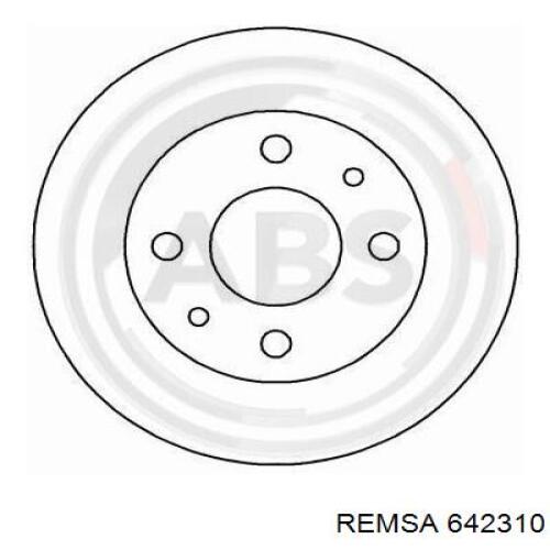 Гальмівні диски передні 642310 Remsa