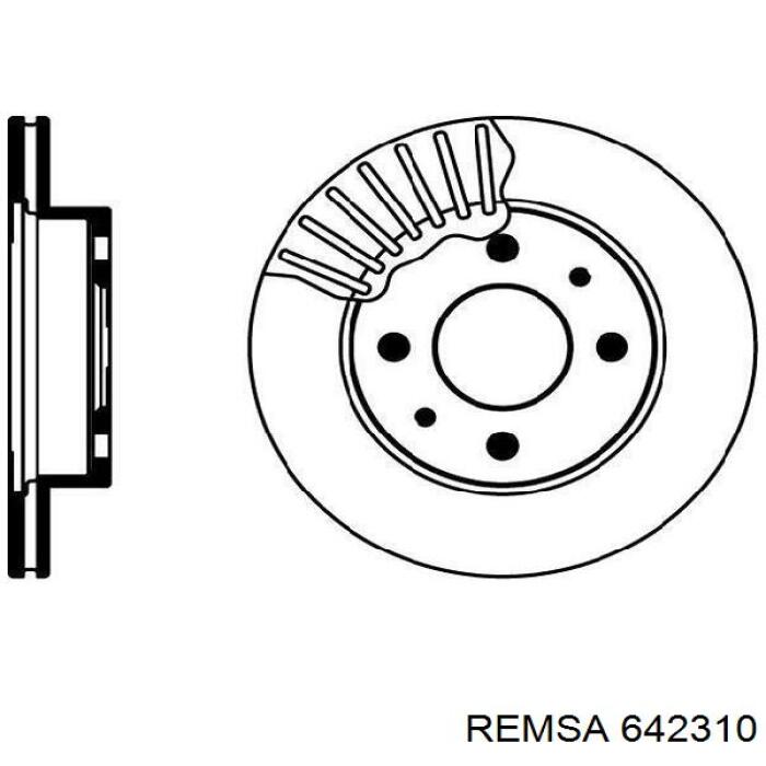 642310 Remsa Гальмо дискове переднє