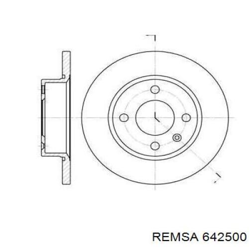 Диск переднього гальма Remsa 642500 ціна, від 22.82 USD