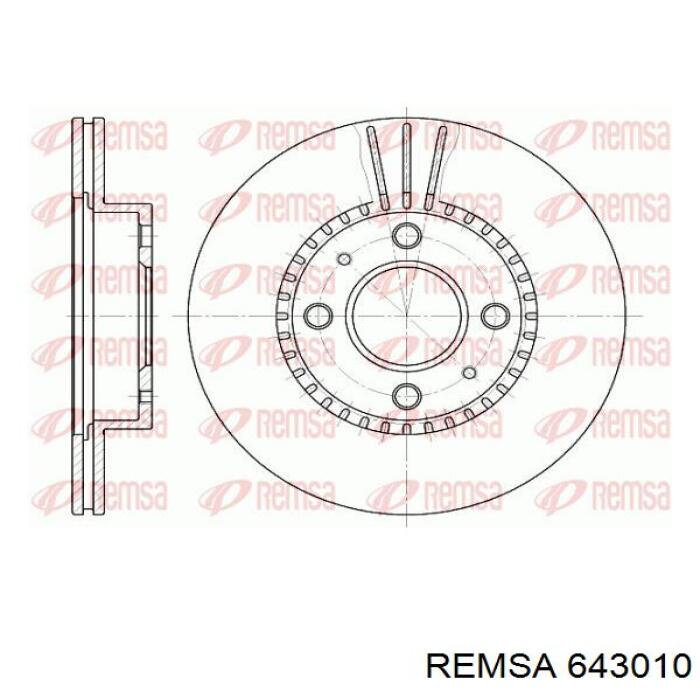 643010 Remsa диск гальмівний передній