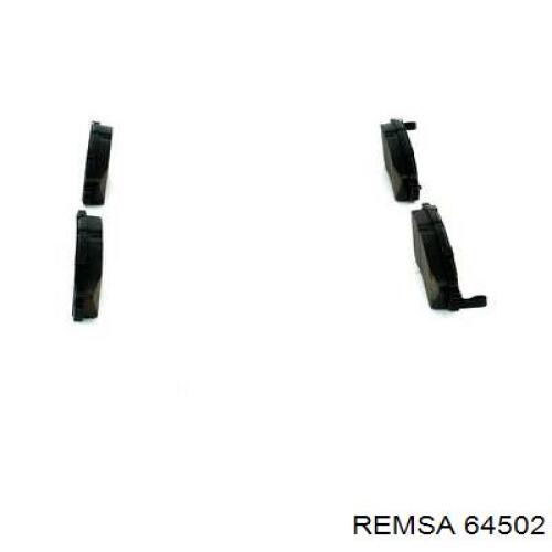 64502 Remsa колодки гальмівні передні, дискові
