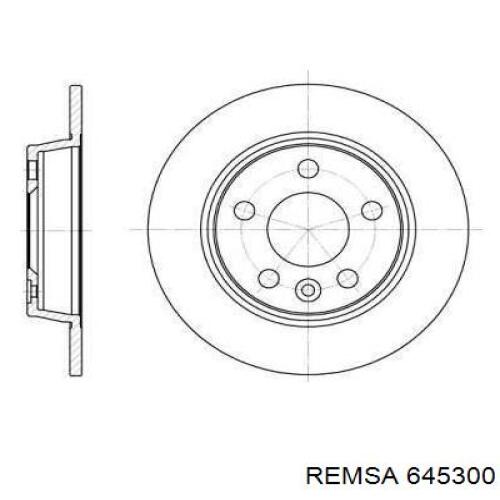 Диск гальмівний задній Remsa 645300